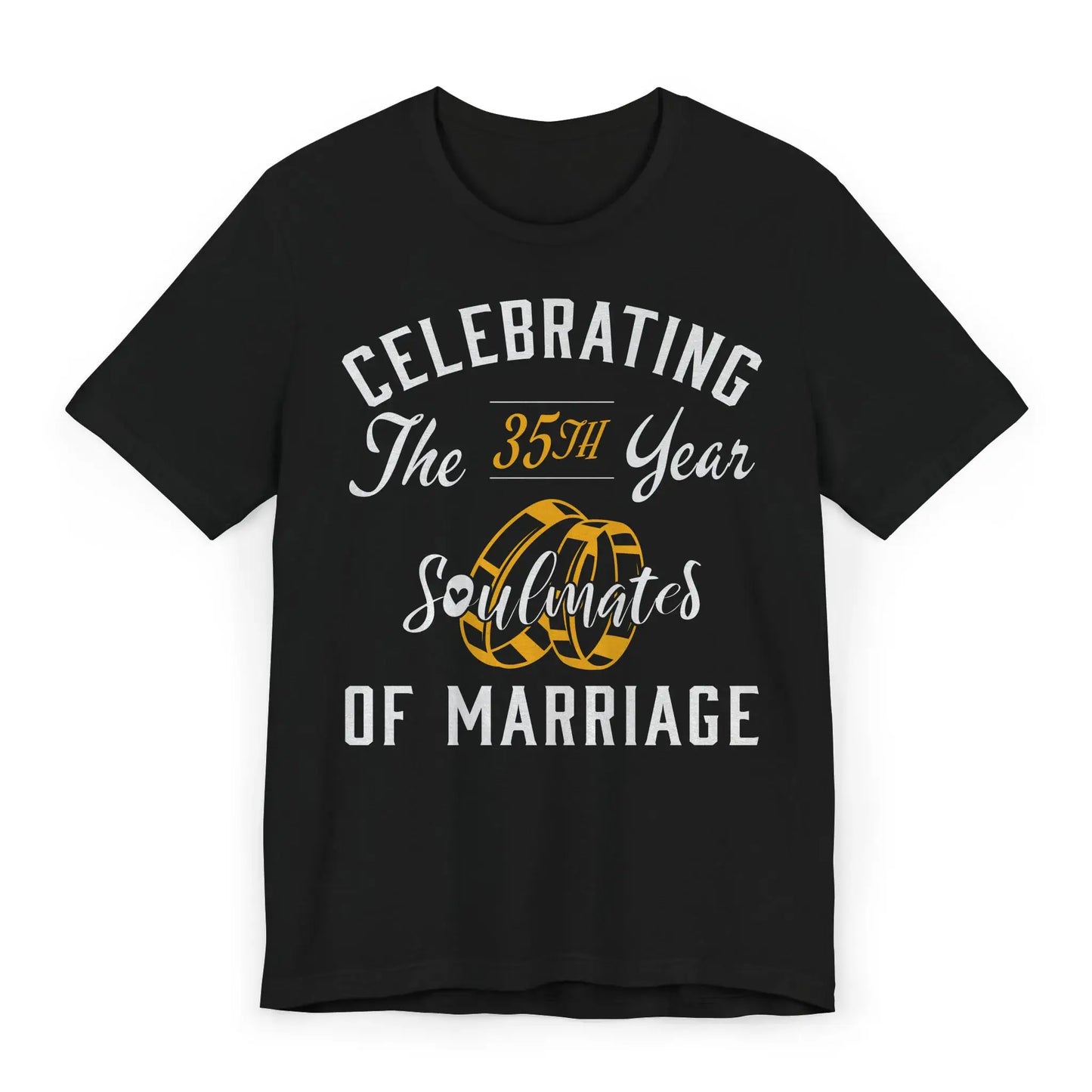 Flatlay of 35th anniversary soulmates shirt