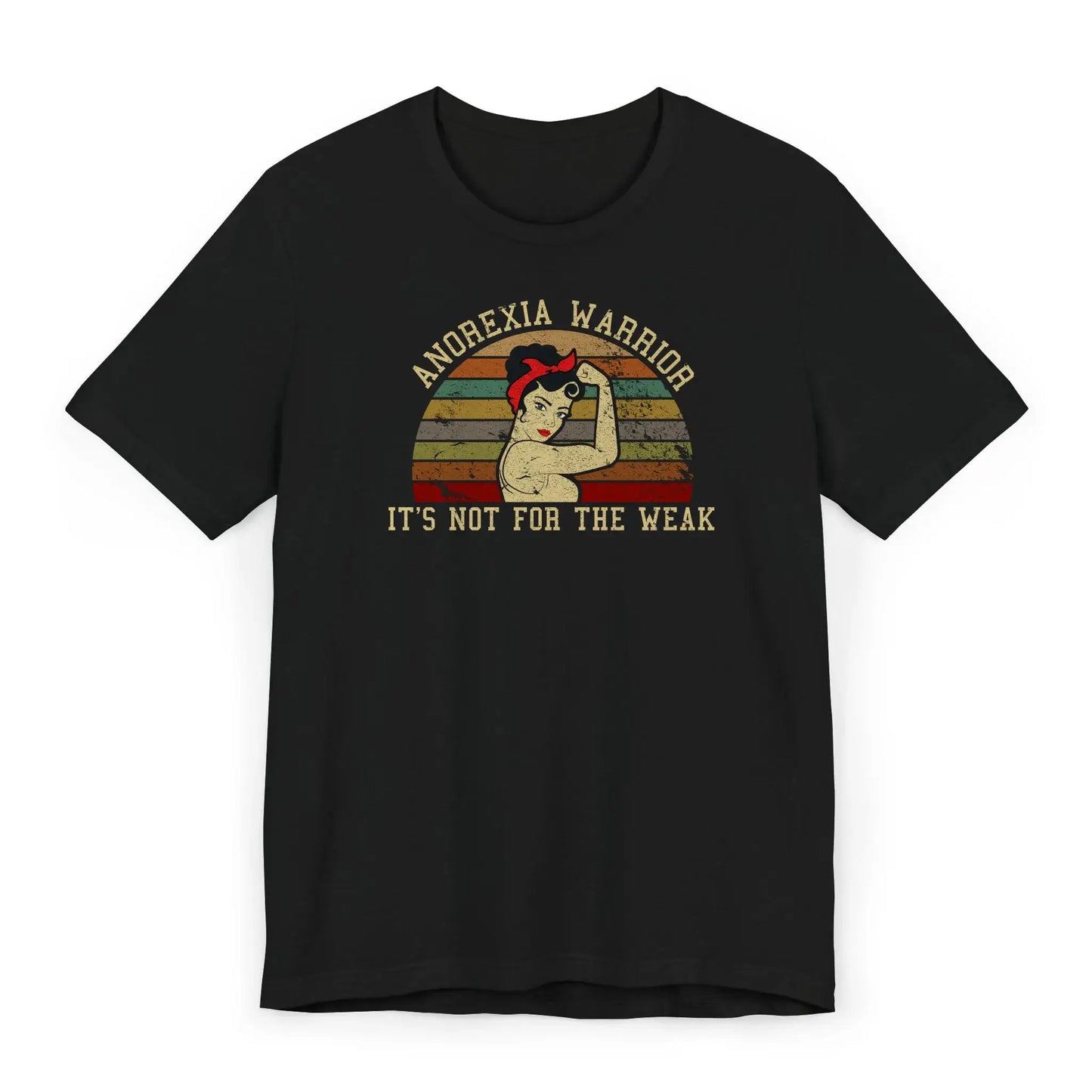 Top view of Anorexia Awareness Shirt featuring healing and hope slogan.