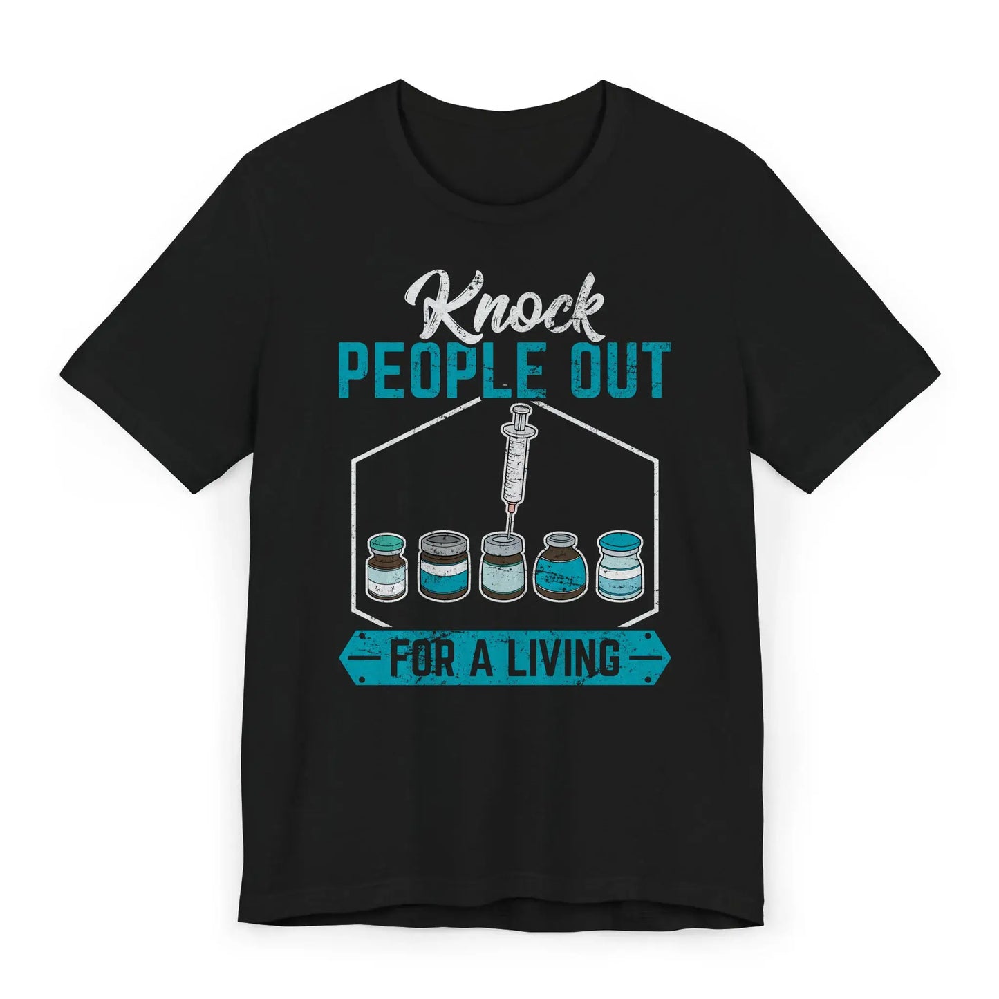 Flat funny nurse anesthetist shirt