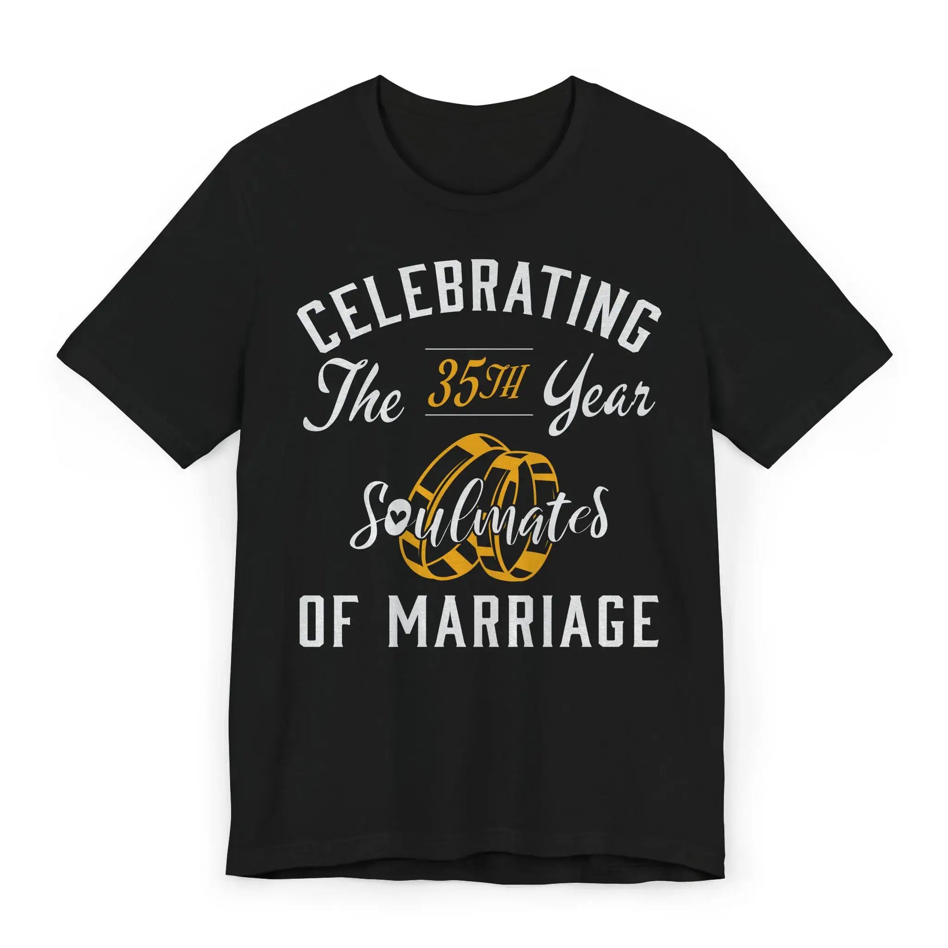 Flatlay of 35th anniversary soulmates shirt