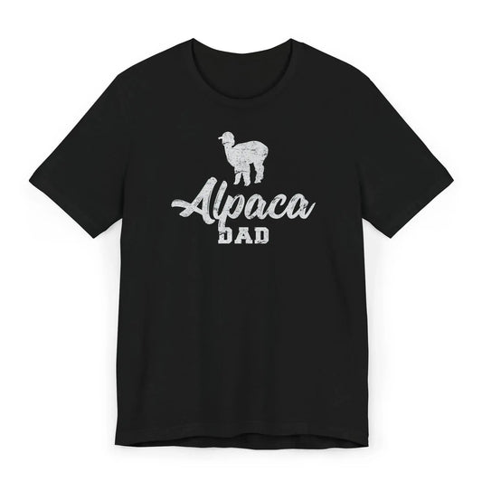 Alpaca Dad Shirt flatlay – funny farm-themed tee for proud alpaca owners