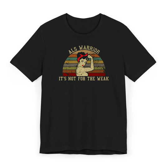 Flat lay of ALS Awareness Shirt with powerful, inspiring design.