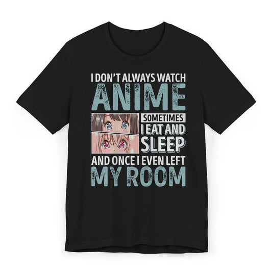 Flatlay of funny anime shirt