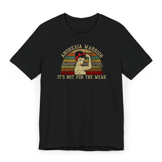 Top view of Anorexia Awareness Shirt featuring healing and hope slogan.