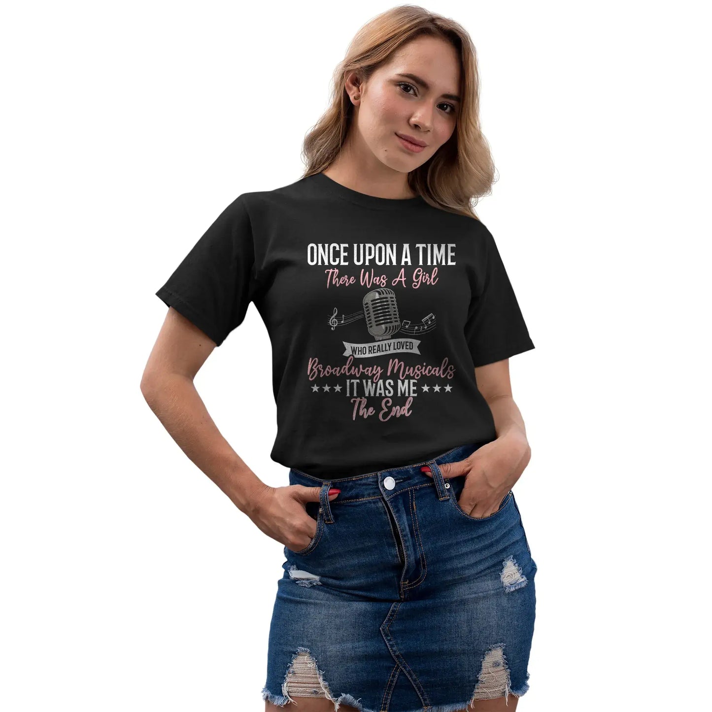 Women’s version of drama fan shirt with inspiring message for musical lovers.