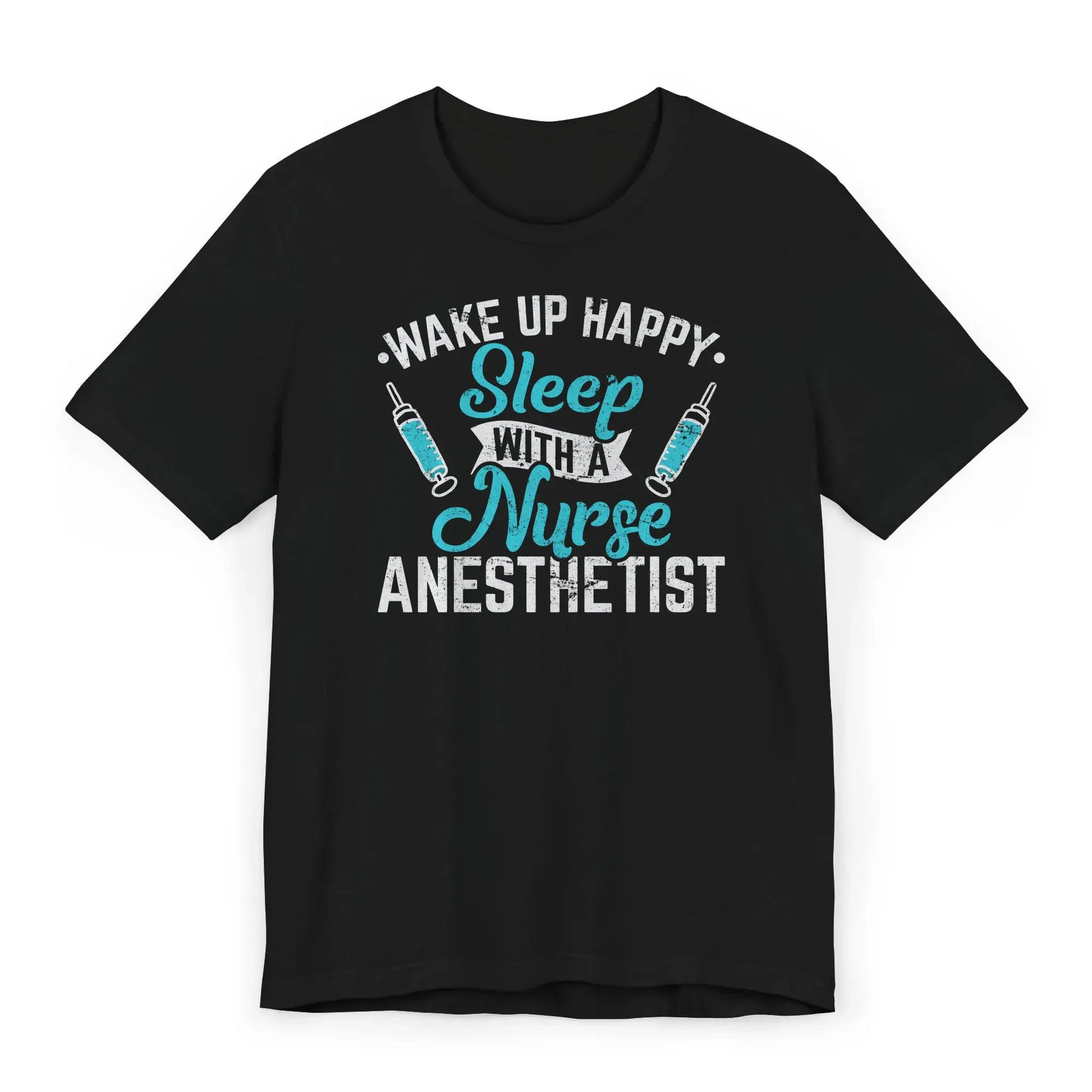 Flat funny CRNA sleep shirt